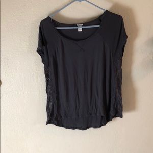 Forever 21 gray lace shirt
